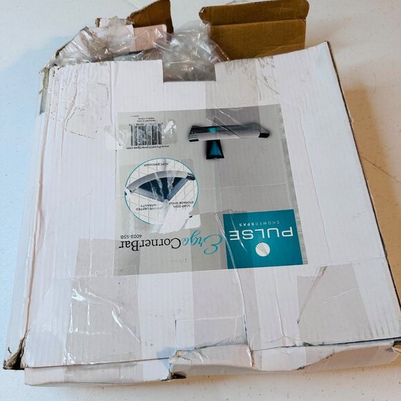 ErgoCornerBar with Ergonomic Soft Grip and Corner Shelf Stainless Steel - Picture 10 of 14